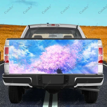 аниме цветущая сакура япония Автомобильные наклейки грузовик задний хвост модификация покраска подходящая грузовик боль упаковка аксессуары наклейки