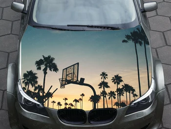 баскетбольная корзина автомобильная наклейка графика виниловая наклейка обложка шаблон упаковки наклейка на заказ DIY дизайн капот двигатель наклейки наклейки