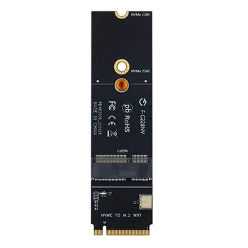 Беспроводной разъем для ключей M.2 A + E к M.2 M Key Wi-Fi Bluetooth адаптер для AX200 9260 Bcm94352Z Card NVMe PCI SSD Port