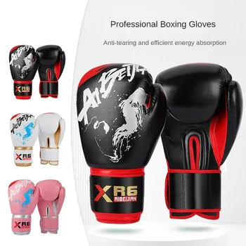 Боксерские перчатки Профессиональные взрослые Санда Боевые тренировочные перчатки Кикбоксинг Защита рук Guantes De Boxeo Перчатки для муай-тай