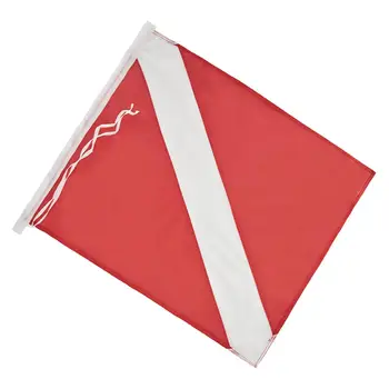  Большие принадлежности для дайвинга Аксессуары для предупреждающих флагов 12 x 6 дюймов Сверхмощный флаг лодки для подводной охоты Дайвинг Фридайвинг