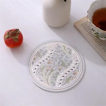 Бытовая чаша Чайный коврик Ins Style Diatom Грязевая чашка Коврик Кожаный коврик для чайной чашки Круглая чашка Противоожоговая теплоизоляция