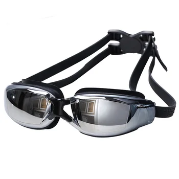 Водонепроницаемые очки для плавания для взрослых Анти-запотевающие с берушами Очки для бассейна Мужчины Женщины