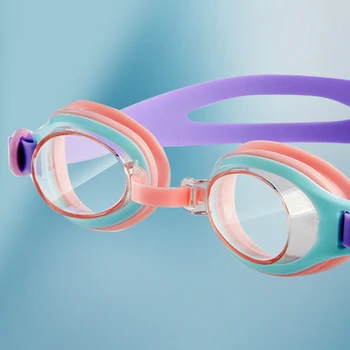  Высококачественные детские очки для плавания Силиконовые детские очки против запотевания и защиты от ультрафиолета для водных видов спорта для девочек и мальчиков 3-12 лет