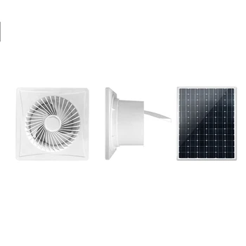 Вытяжные вентиляторы на солнечных батареях Вентиляционный вентилятор сарая Солнечная панель мощностью 17 Вт с 8 дюймами для вентиляции сарая, курятников, домов для домашних животных
