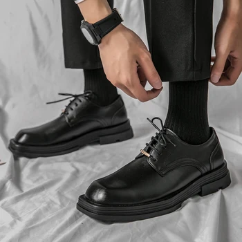 Деловая Формальная Черная Кожаная Обувь Мужская Мода Повседневная Классическая Корейская Формальная Оксфордская Обувь Для Мужчин Zapatos Hombre