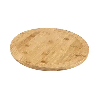 Деревянная круглая вращающаяся пластина Поворотная пластина Вращающаяся доска Деревянная вращающаяся обеденная плита для обеденного стола Кухонный шкаф