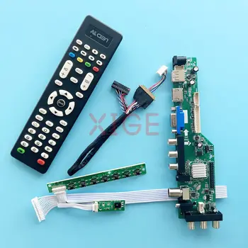 Для B173RW01 N173FGE N173O6 ЖК-карта драйвера DVB Digital Signal Laptop Matrix 1600 * 900 DIY Kit USB+DHMI+VGA+2AV 40-контактный LVDS 17.3