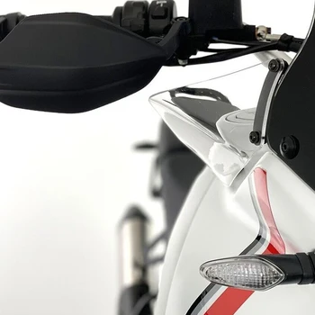 Для Ducati DesertX Desert X 2022-2023 Дефлектор ветрового крыла Акрил + нержавеющая сталь Боковой спойлер Крышка обтекателя