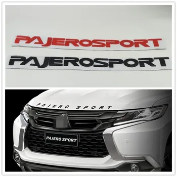  для Pajero Sport Эмблема Передний капот Логотип Паспортная табличка Бейдж Буквы Автомобильная наклейка