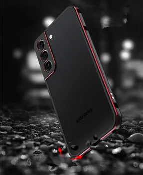 Для Samsung Galaxy s22 Ultra Case Металлическая рама Двухцветная алюминиевая защитная крышка бампера для Samsung s22 ultra s22 Plus Чехол