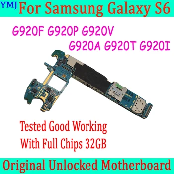 Для материнской платы Samsung Galaxy S6 G920F F920i с системой Android,Оригинал разблокирован для материнской платы Samsung S6 G920V,Бесплатная доставка