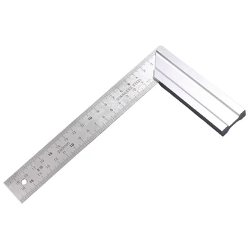  для плотника ручка из алюминиевого сплава попробуйте квадратную прямоугольную линейку из нержавеющей стали градуированный деревообрабатывающий инструмент точной L-образной формы