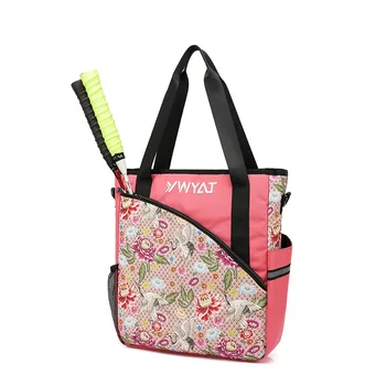 Женская сумка для ракеток для бадминтона может вместить 2-3 ракеткиТеннисная сумка Бадминтон Полиэстер Рюкзак Багаж Спортивные сумки