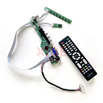 ЖК-контроллер Плата подходит HSD100IFW1 HSD100IFW2 панели монитора Аналоговый ТВ-сигнал 10,1-дюймовый LVDS 30-контактный 1024 * 600 DIY Комплект VGA + HDMI + AV + USB