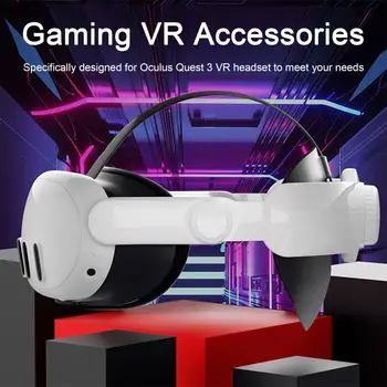 Замена головного ремня гарнитуры виртуальной реальности Эргономичный дизайн Регулируемый ремешок для гарнитуры VR для Oculus Quest 3