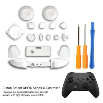 Запасной комплект для контроллера Xbox Series X LB RB Бамперы Триггерные кнопки Направляющая кнопка с отверткой Игровые аксессуары #W0