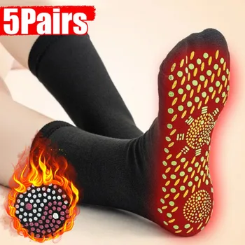  Зимние самонагревающиеся носки Унисекс Теплые Тепловые Носки Для Здоровья Носки Для Похудения Магнитотерапия Носки Для Женщин Мужчин На Открытом Воздухе Спортивные Носки