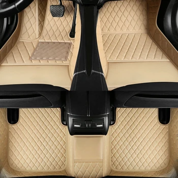 Изготовленные на заказ автомобильные коврики для BMW 8 серии X1 F48 2015-2022 годов Искусственный кожаный ковер Аксессуары для интерьера автомобиля