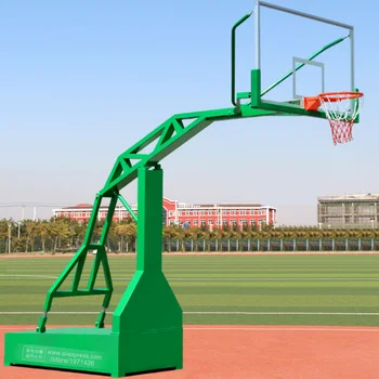  Имитация гидравлической зеленой стойки для баскетбольных ворот Стандартный размер Взрослый баскетбол Мяч Обруч Игры На открытом воздухе Тренировки Спортивное оборудование