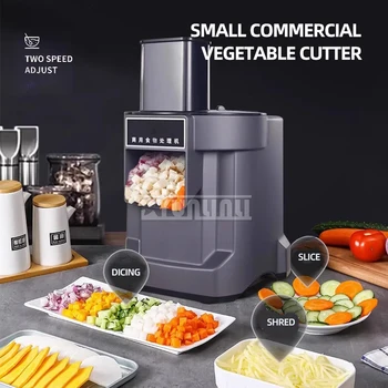 Коммерческий электрический картофелерез для моркови Овощерезка Автоматическая машина для измельчения Cortador Verduras