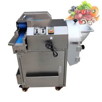  Коммерческий электрический слайсер Овощерезка Машина для нарезки картофеля из нержавеющей стали Машина для нарезки лука