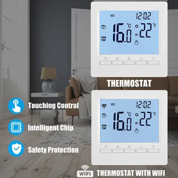 Комнатный термостат Кабель датчика комнатной температуры Запасные части Замена контроллера Электрические нагреватели Пластик+Металл