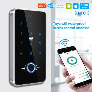  Комплект системы контроля доступа с дверью с отпечатком пальца IP68 Водонепроницаемый наружный RFID Контроль доступа Клавиатура Электрический магнитный замок