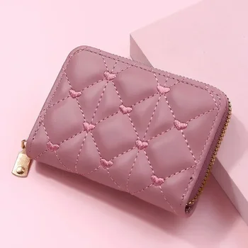Кошельки для женщин Kawaii Cute Wallet Роскошный дизайнерский женский кошелек Розовый кошелек Женский маленький женский кожаный кошелек Кошелек для монет