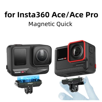 Крепление для экшн-камеры Insta360 Ace Pro Защитная рамка Быстросъемный чехол Магнитный адаптер для аксессуара Insta360 ace / Ace Pro