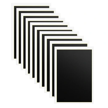  Лазерная гравировальная маркировочная бумага, 10 шт. Лазерная цветная бумага для лазерного гравера, 15,4X10,6 дюйма Черный для металла Стеклокерамика Прочный