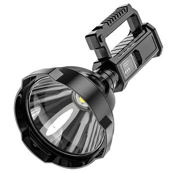  Лампа Наружный светодиодный портативный фонарик Держатель Лампа Высокая мощность Водонепроницаемый USB Перезаряжаемый Сильный Свет Прожектор