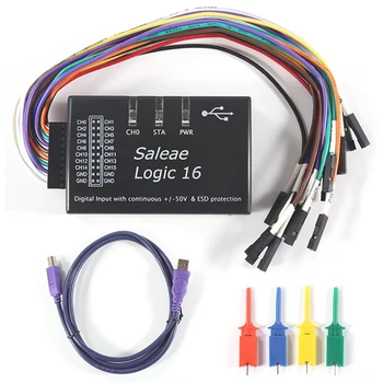 Логический логический USB-логический анализатор для официальной версии Частота дискретизации 100M 16 каналов Инструменты