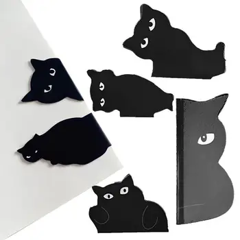 Магнитные закладки для любителей книг 6 штук Симпатичная кошка Магнит Закладка Зажимы Книжные Маркеры Для Любителя Кошек Подарки Закладка Для