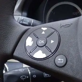 многоразовый комплект наклеек на крышку автомобильных автоматических окон и радиокнопок для Mercedes-Benz W204 C250 C300 C350