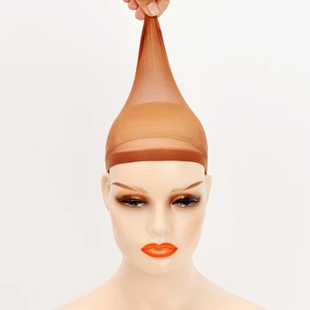  Многоцветные нейлоновые кепки Плетение волос Растяжка Регулируемая для изготовления париков Дропшиппинг