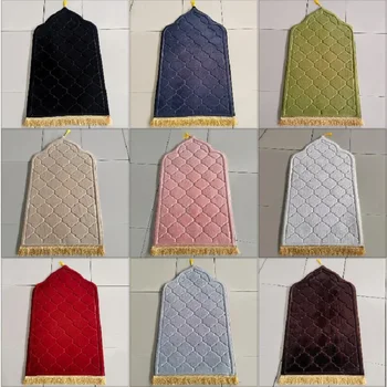 Мусульманский молитвенный коврик Портативный коврик для путешествий Премиум Исламский молитвенный паломнический коврик Семейные коврики на открытом воздухе