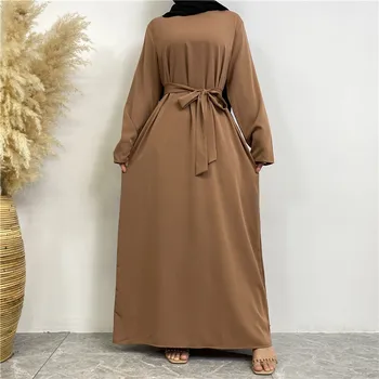 Мусульманское платье Женщины Турецкая Абая Vestido Longo Feminino Черная Абая Исламская одежда для женщин Дубай 2023 Молитвенная одежда Женщины