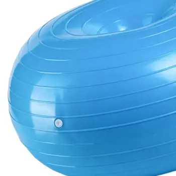 Мяч для йоги Пилатес Пончик Баланс Фитнес Мяч для тренировок Домашний Гимнастический Синий B