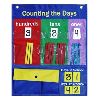  Набор карманных диаграмм для математики Multi-in-1 Интерактивный и увлекательный математический плакат для класса идеально подходит для начальной школы