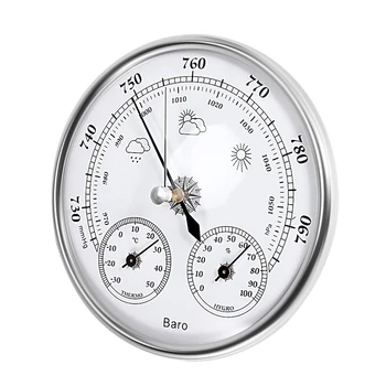 Настенный бытовой термометр Гигрометр Высокоточный манометр Прибор для воздушной погоды Барометр