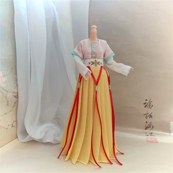 Настроить масштаб 1/6 Китайское длинное платье Ханьфу ДревнееЖенское Женское Традиционное Костюм Одежда для 30 см БЖД Фигурка