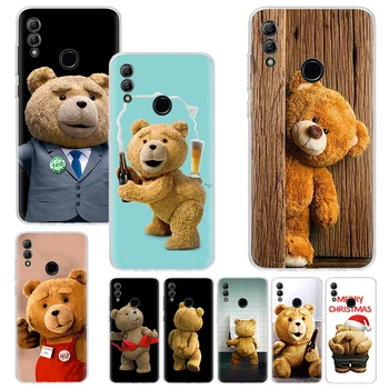 Непослушный милый медведь забавный мягкий чехол с принтом талисмана для Huawei Honor 10 9 9X 8A 8X 8S Y5 Y6 Y7 Y9S Phone Shell 20 Lite P Smart Z 50 P