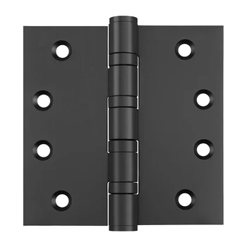 Нержавеющая сталь Черные 4-дюймовые дверные петли для наружных дверей Дверные петли с шарикоподшипниками 4 In X 4In Дверные петли 3 ШТ