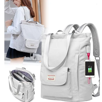 Новая модная женская сумка через плечо для ноутбука водонепроницаемый оксфордский тканевый рюкзак для ноутбука 15,6-дюймовый рюкзак для ноутбука девочка школьная сумка