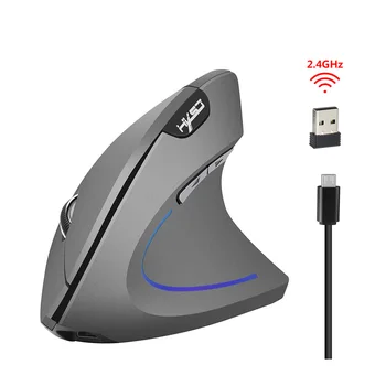 Новая эргономичная вертикальная мышь 2.4G Беспроводная перезаряжаемая компьютерная игровая мышь 6D USB Оптическая мышь Gamer Mause для ноутбука
