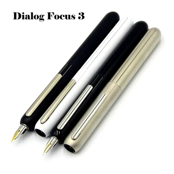 Новое поступление LM Dialog Focus 3 Выдвижная классическая перьевая ручка F0,5 мм Позолоченный наконечник Деловой офис Пишущие чернильные ручки в подарок