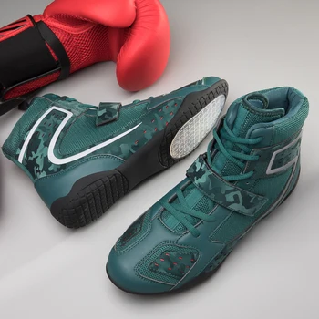 Новые мужские борцовские кроссовки Профессиональные кроссовки для борьбы Удобная боксерская обувь Противоскользящая спортивная обувь