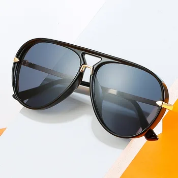 Новые солнцезащитные очки овальной формы с большой оправой, женские брендовые дизайнерские модные солнцезащитные очки, классические мужские винтажные очки UV400 Oculos De Sol
