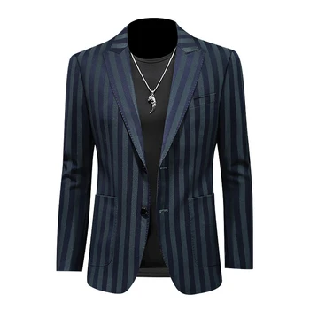 Новый мужской повседневный банкет вся мода мода красивый бутик костюм мода тонкое односпальное западное пальто блейзеры Smart Casual
